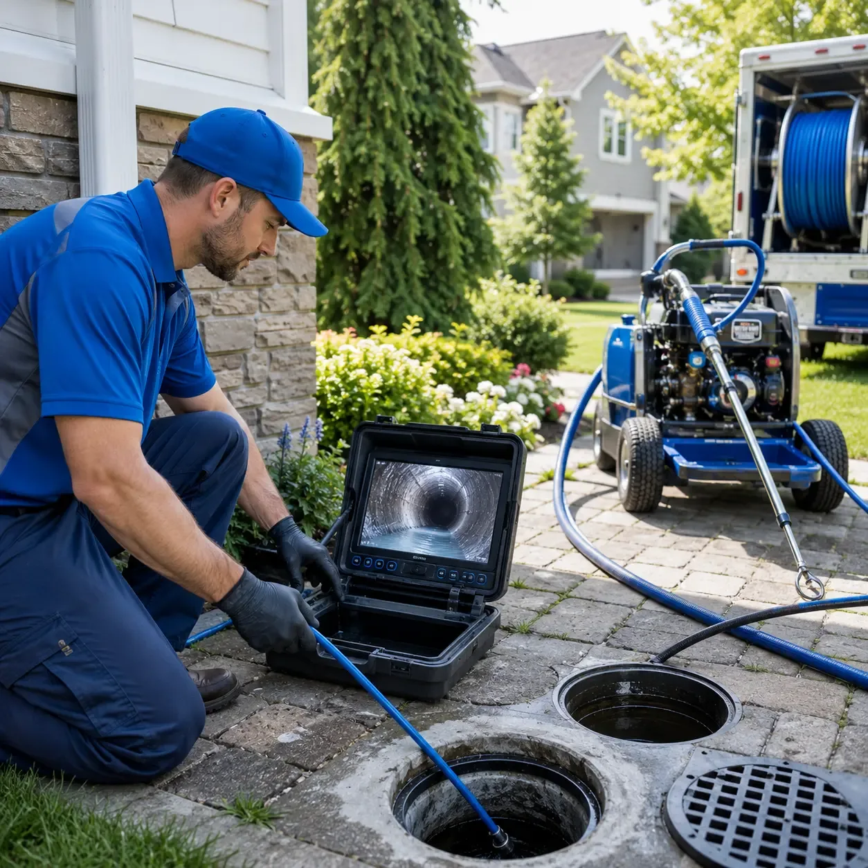 Outdoor drain cleaning professionals serving Burnt Cabins, PA